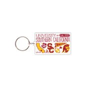 USC Trojans Julia Gash Recycled Wood Keychain